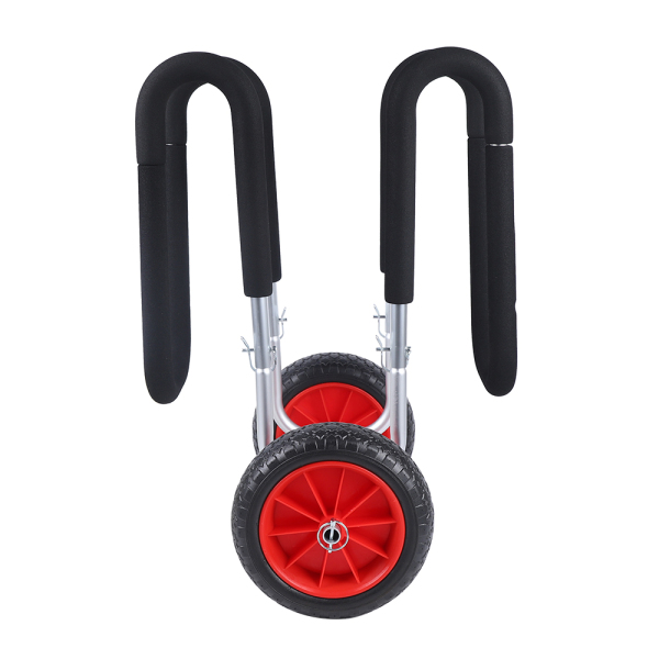 Aluminum Surfboard Cart Paddle Board Rack Storage Shelf with PU Wheel 45*46*66cm